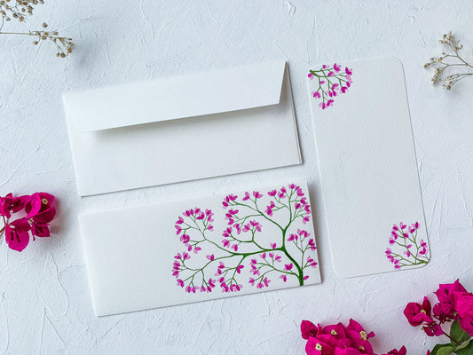 Bougainvillea - Money Envelopes with Notecards (Set of 5)