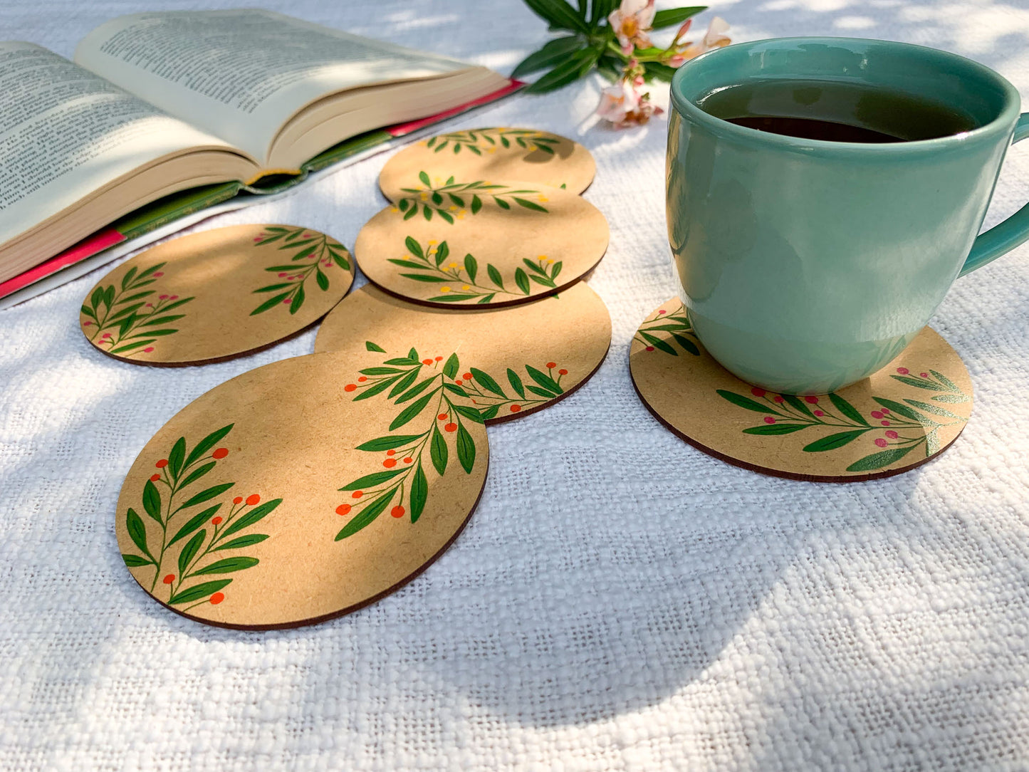 Citrus Summer Coasters - Set of 6