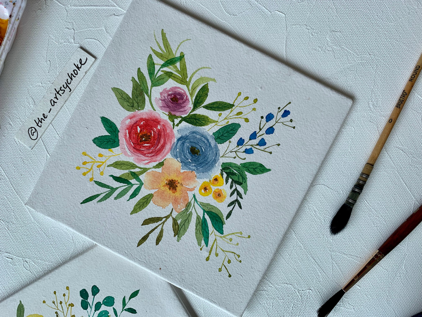 Watercolour Florals - Set of 2