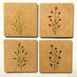 Wild Flowers Coasters - Set of 4