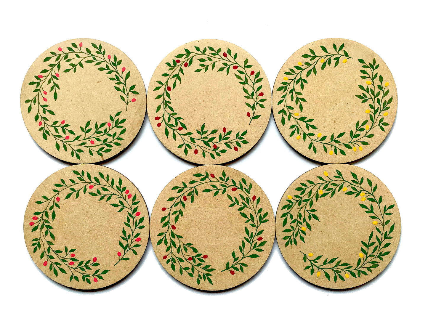 Berry-go-round Coasters - Set of 6