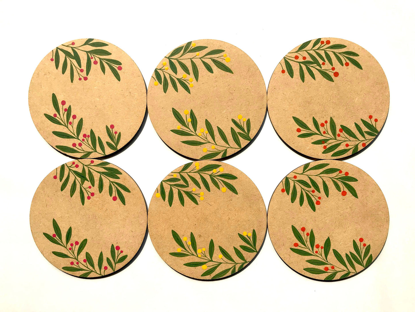 Citrus Summer Coasters - Set of 6