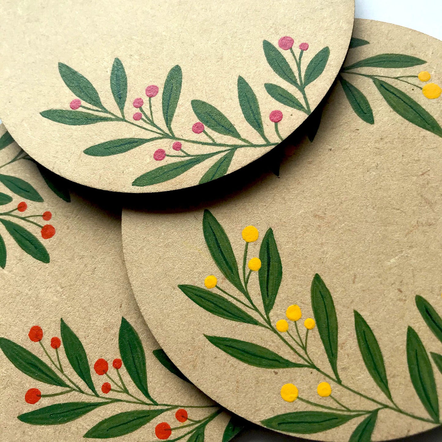 Citrus Summer Coasters - Set of 6