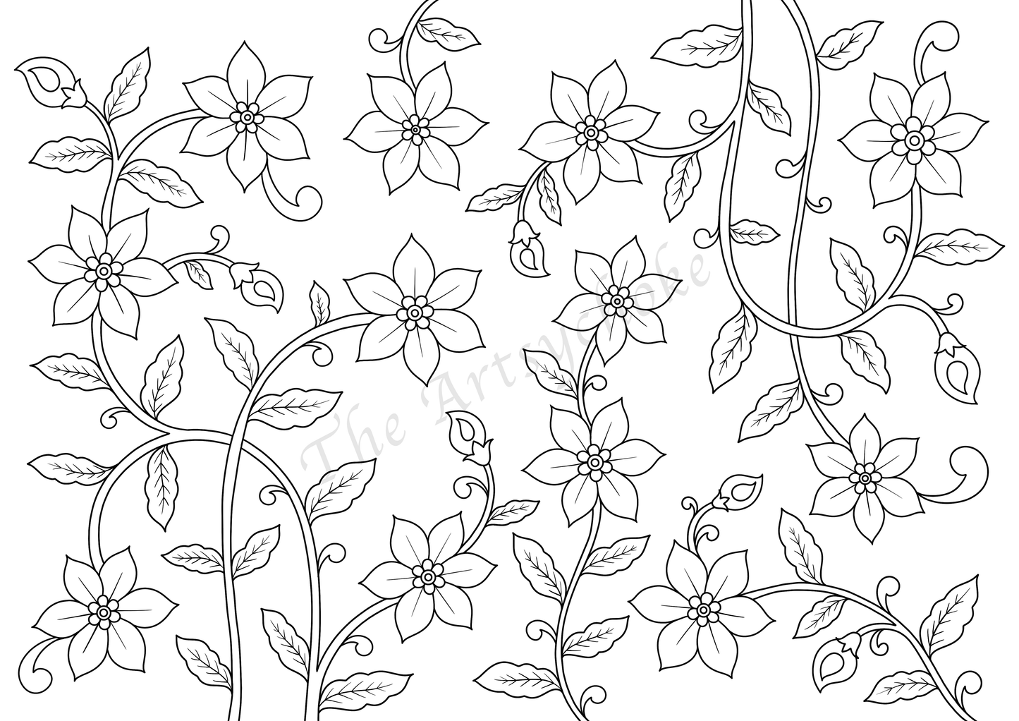 Narcissus Colouring Sheet